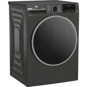 Beko B7WFU68418MB2 ES, 8 kg, 1400 RPM, Clasa A, ProSmart Inverter, EnergySpin, SteamCure, AquaWave, Gri