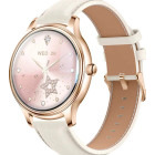 SmartWatch COLMi L28 auriu, curea din piele aurie