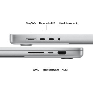 Apple 16.2'' MacBook Pro 16 Liquid Retina XDR, Apple M5 Pro chip (18-core CPU), 48GB, 2TB SSD, Apple M5 Pro 20-core GPU, macOS, Silver, US keyboard, 2026