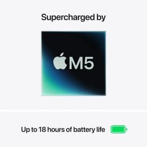 Apple 13.6'' MacBook Air 13 with Liquid Retina, Apple M5 chip (10-core CPU), 32GB, 1TB SSD, Apple M5 10-core GPU, macOS, Starlight, INT keyboard, 2026