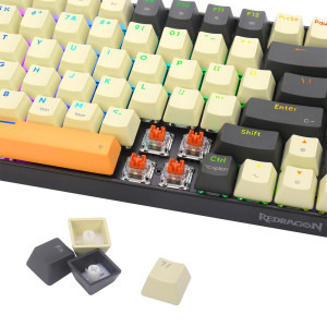 Redragon Phantom RGB Black Red Switch Mecanica