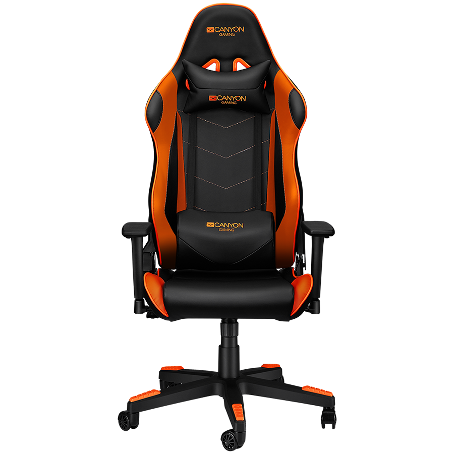 Scaun gaming Canyon Deimos Negru/Portocaliu