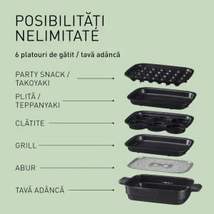 Panasonic Gratar electric multifunctional 6-in-1 NF-GM600KXE, 1524W, 2.5L, Negru
