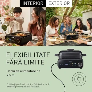 Panasonic Gratar electric multifunctional 6-in-1 NF-GM600KXE, 1524W, 2.5L, Negru