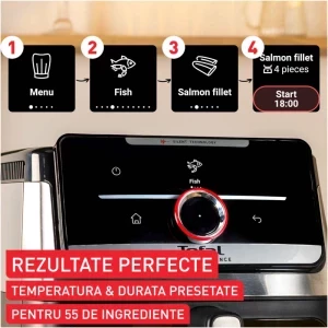Tefal Friteuza cu aer cald Easy Fry Silence EY876DE1, 1800W, 7L, Negru
