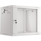 Lanberg WF01-6409-10S 9U, Wall mount, 600 x 450, Glass door, Gri