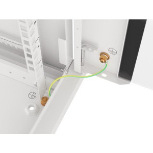 Lanberg WF01-6406-10S 6U, Wall mount, 600 x 450, Glass door, Gri