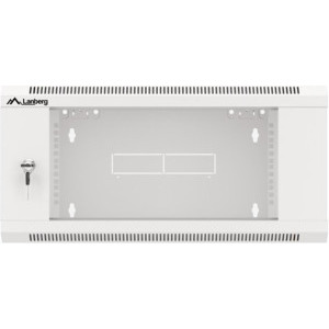 Lanberg WFFA-5604-10S 4U, Wall mount, 600 x 411, Glass door, Gri
