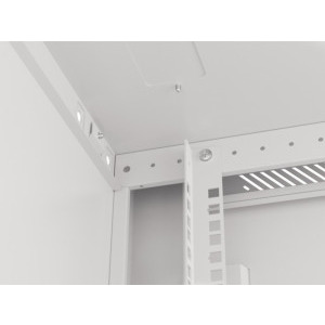 Lanberg WF01-6609-10S 9U, Wall mount, 600 x 600, Glass door, Gri