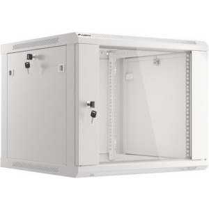 Lanberg WF01-6609-10S 9U, Wall mount, 600 x 600, Glass door, Gri