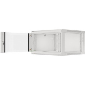 Lanberg WF01-6606-10S 6U, Wall mount, 600 x 600, Glass door, Gri