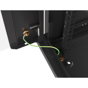 Lanberg WF01-6606-10B 6U, Wall mount, 600 x 600, Glass door, Negru