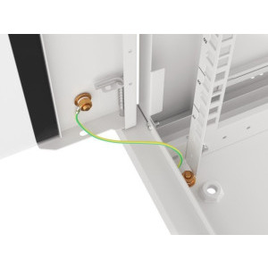 Lanberg WF01-6404-10S 4U, Wall mount, 600 x 450, Glass door, Gri