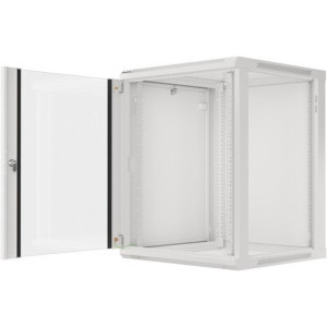 Lanberg WF01-6615-10S 15U, Wall mount, 600 x 600, Glass door, Gri
