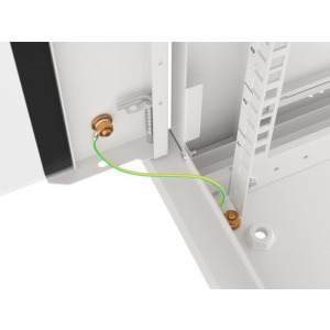 Lanberg WF01-6615-10S 15U, Wall mount, 600 x 600, Glass door, Gri