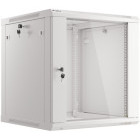 Lanberg WF01-6612-10S 12U, Wall mount, 600 x 600, Glass door, Gri