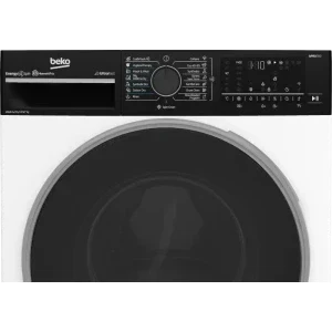 Beko B7DFT6105447WBPB ES, Spalare 10.5 kg, Uscare 7 kg, 1400 RPM, Clasa D, ProSmart Inverter, SteamCure, HomeWhiz, Alb