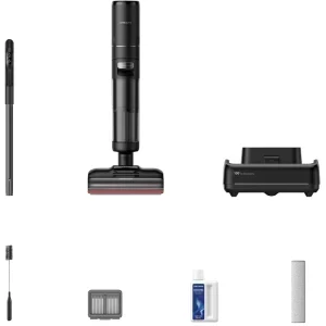 Dreame H15 Pro, vertical cu mop, 400W, 0.78L, Negru