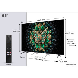 TCL Smart TV QD-MiniLED 65C6K Seria C6K 164cm 4K UHD HDR