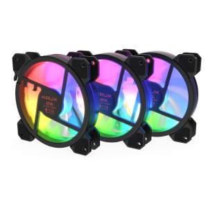 Krux Lunar ARGB 120mm Black Three Fan Pack