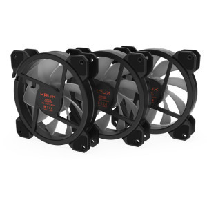 Krux Lunar ARGB 120mm Black Three Fan Pack