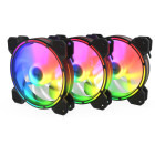 Ventilator Krux Lunar ARGB 120mm Black Three Fan Pack