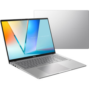ASUS 16'' Vivobook S16 S3607QA, 2.5K 144Hz, Procesor Qualcomm Snapdragon X X1-26-100, 16GB LPDDR5X, 1TB SSD, Qualcomm Adreno, Win 11 Pro, Cool Silver