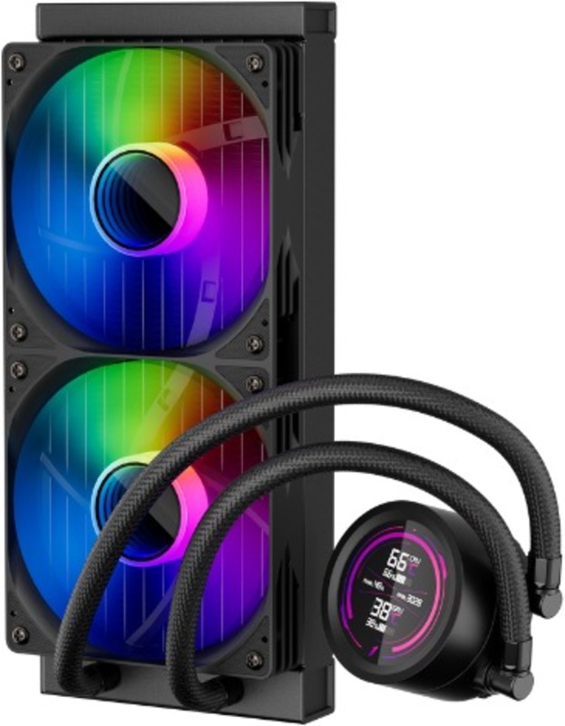 Cooler CPU 1st PLAYER Thunderstorm TS4 360, iluminare aRGB, 3 x 120mm (Alb) - imagine 2