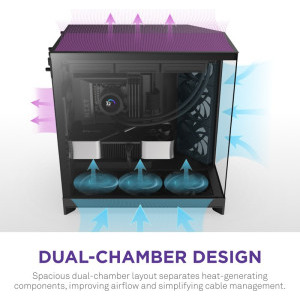 NZXT H9 Flow, Black