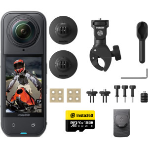 Insta360 X5 Midnight Black Motorcycle Bundle