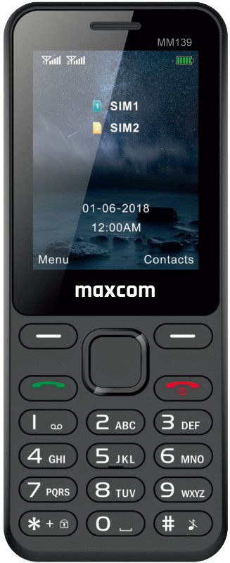Telefon mobil Maxcom MM139 Dual SIM Black