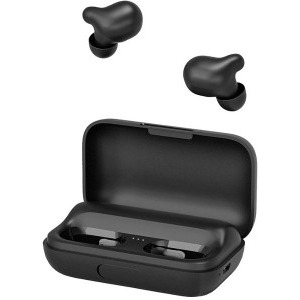Xiaomi Haylou T15, Bluetooth 5.0, powerbank-dock 2200mAh, touch control, IPX5, AAC, DSP, Black