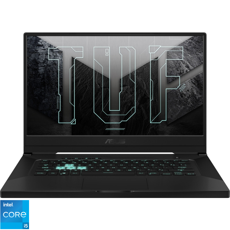 Laptop ASUS Gaming 15.6” TUF Dash F15 FX516PC, FHD 144Hz, Procesor Intel® Core™ i5-11300H (8M Cache, up to 4.40 GHz, with IPU), 8GB DDR4, 512GB SSD, GeForce RTX 3050 4GB, No OS, Eclipse Gray ASUS imagine noua idaho.ro