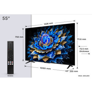 TCL Smart TV QLED 55T69C Seria T69C 138cm 4K UHD HDR
