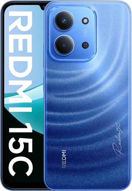 Smartphone Xiaomi Redmi 15C, 256GB, 4GB RAM, 4G, Tri-Camera, Moonlight Blue