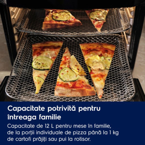 Electrolux Friteuza cu aer cald Seria 800 EAF12B, 1800W, 12L, Negru