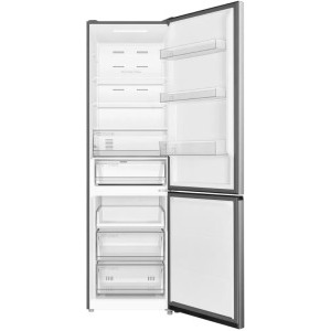 TCL RP409BLE0, 409 L, Clasa E, Total No Frost, Inverter, T-Fresh, Multi-Air flow, Control electronic, 185 cm, Argintiu
