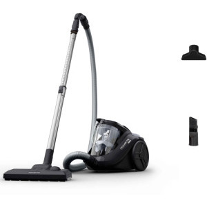 Rowenta Compact Power Cyclonic RO3725EA, fara sac, 750W, 1.5L, Negru