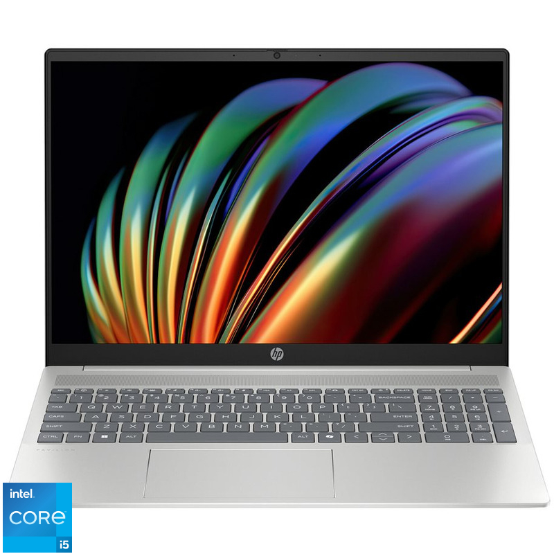 Laptop HP 16'' Pavilion 16-af0011nn, 1920 x 1200 IPS, Procesor Intel® Core™ i5-1334U (12M Cache, up to 4.60 GHz), 16GB LPDDR5, 1TB SSD, Intel Iris Xe, Free DOS, Natural Silver