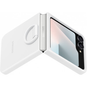Samsung Protectie pentru spate Silicone White pentru Galaxy Flip7