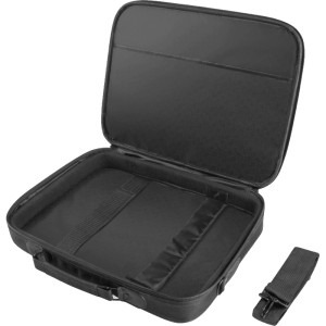 Natec Geanta Laptop Impala 2, 15.6 inch, 2 compartimente, sistem anti-shock, colectia Business, Negru, Gri inchis