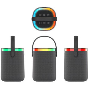 Gembird Boxa portabila SPK-BT-LED-06 TWS Black