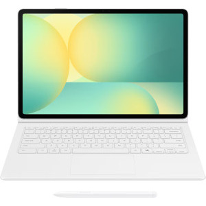 Samsung Book Cover Keyboard pentru Galaxy Tab S10 FE Plus, AI Key, White