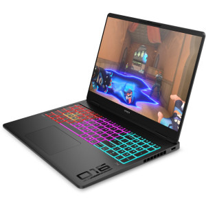 HP Gaming 16'' OMEN MAX 16-ak0015nn, 1920 x 1200 IPS 60-165Hz, Procesor AMD Ryzen™ AI 9 HX 375 (24M Cache, up to 5.1 GHz), 16GB DDR5, 1TB SSD, GeForce RTX 5070 8GB, Free DOS, Shadow Black