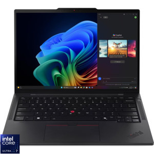 Laptop Lenovo 14 ThinkPad T14s Gen 6, WUXGA IPS, Procesor Intel® Core™ Ultra 7 265U (12M Cache, up to 5.30 GHz), 64GB LPDDR5X, 1TB SSD, Intel Graphics, Win 11 Pro, Black