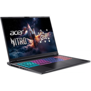 Acer Gaming 18'' Nitro 18 AI AN18-61, WQXGA IPS 165, Procesor AMD Ryzen™ Al 7 350 (16M Cache, up to 5.0 GHz), 32GB DDR5, 1TB SSD, GeForce RTX 5070 Ti 12GB, Win 11 Home, Obsidian Black