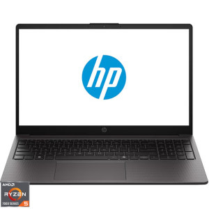 Laptop HP 15.6 255R G10, FHD, Procesor AMD Ryzen™ 5 7535U (16M Cache, up to 4.55 GHz), 16GB DDR5, 512GB SSD, AMD Radeon 660M, Free DOS, Dark Ash Silver