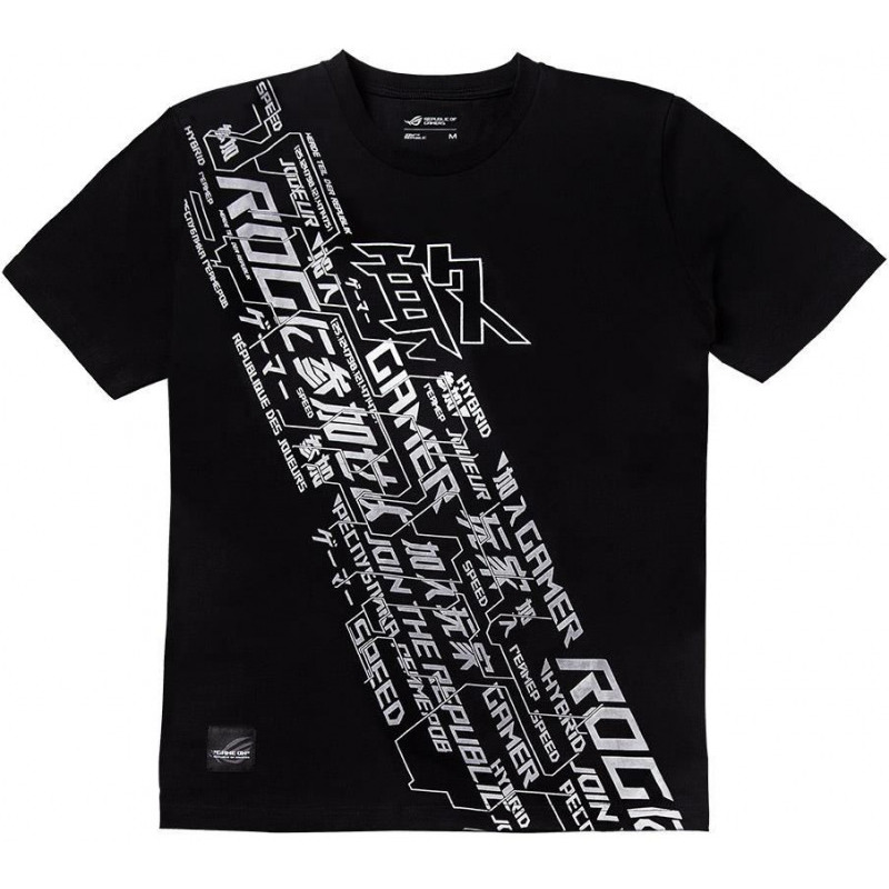 ASUS ROG Cybertext-V Black TSHIRT S - PC Garage