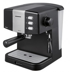 Espressor de cafea Heinner HEM-850BKSL, 850W, 15bar, 1.5L, Negru/Argintiu