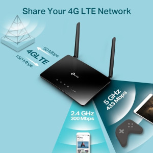 TP-LINK AC1200 Archer MR402 Dual-Band 4G LTE